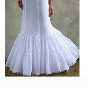 Elegant White Mermaid Skirt
